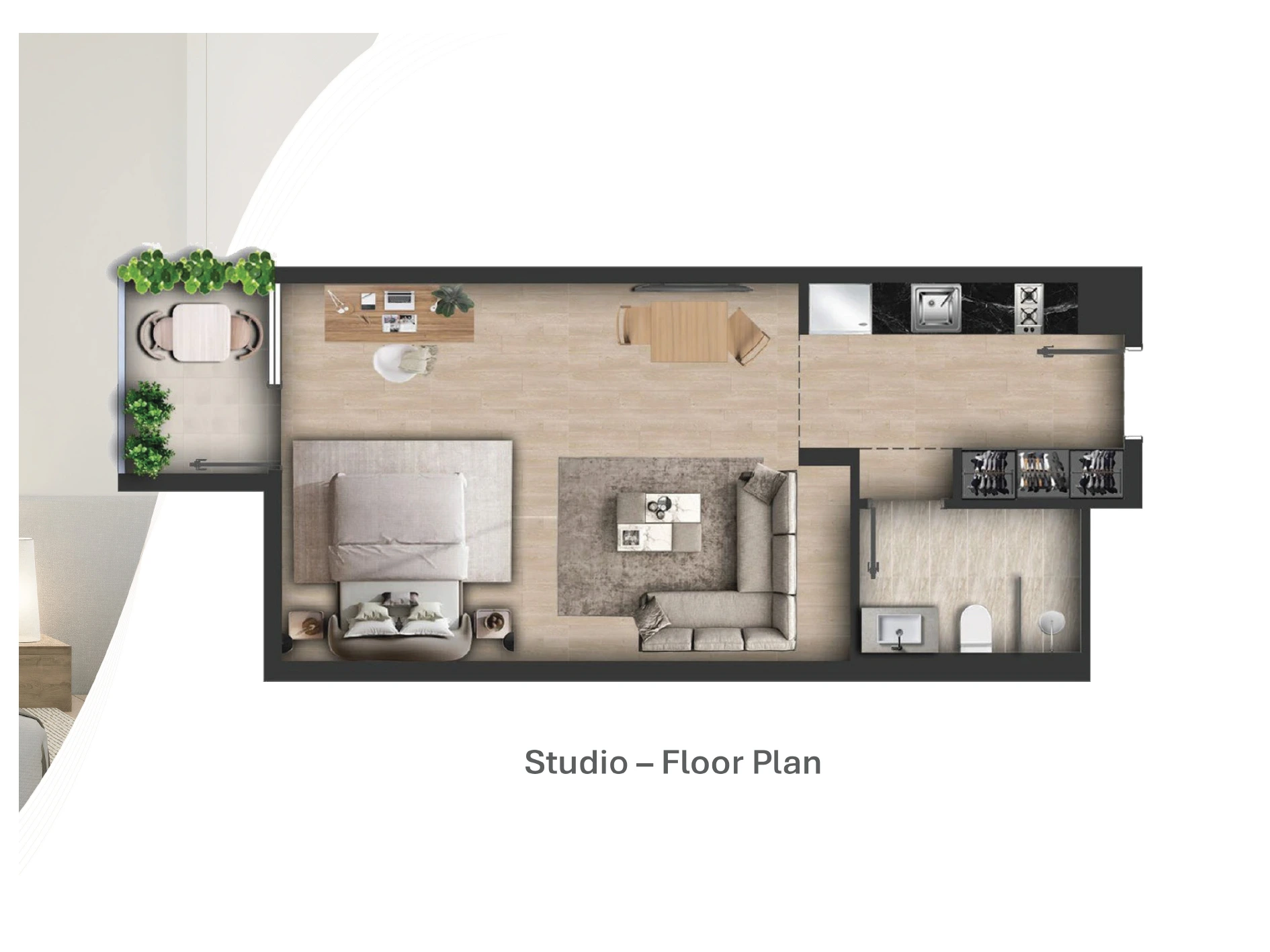 استوديو في دبي - مشروع بامكس